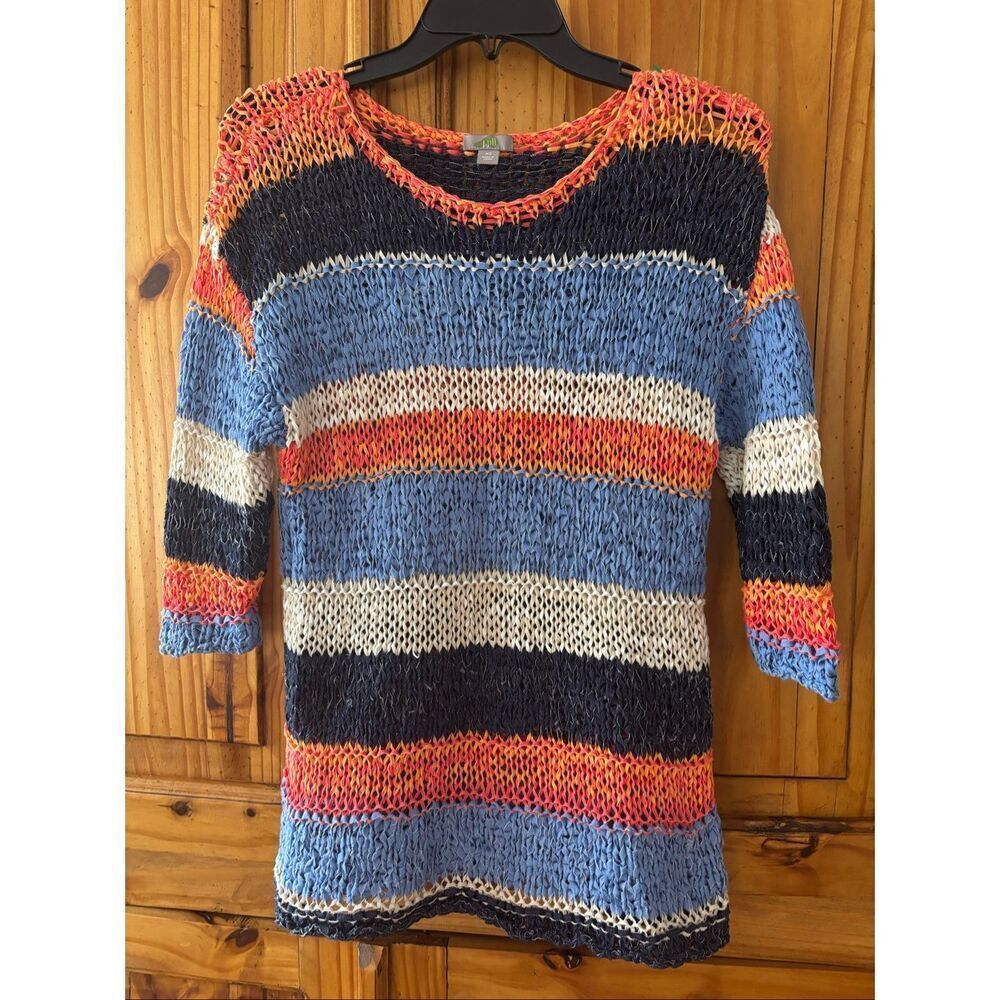 J. Jill Chunky Open Weave Top